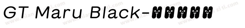 GT Maru Black字体转换